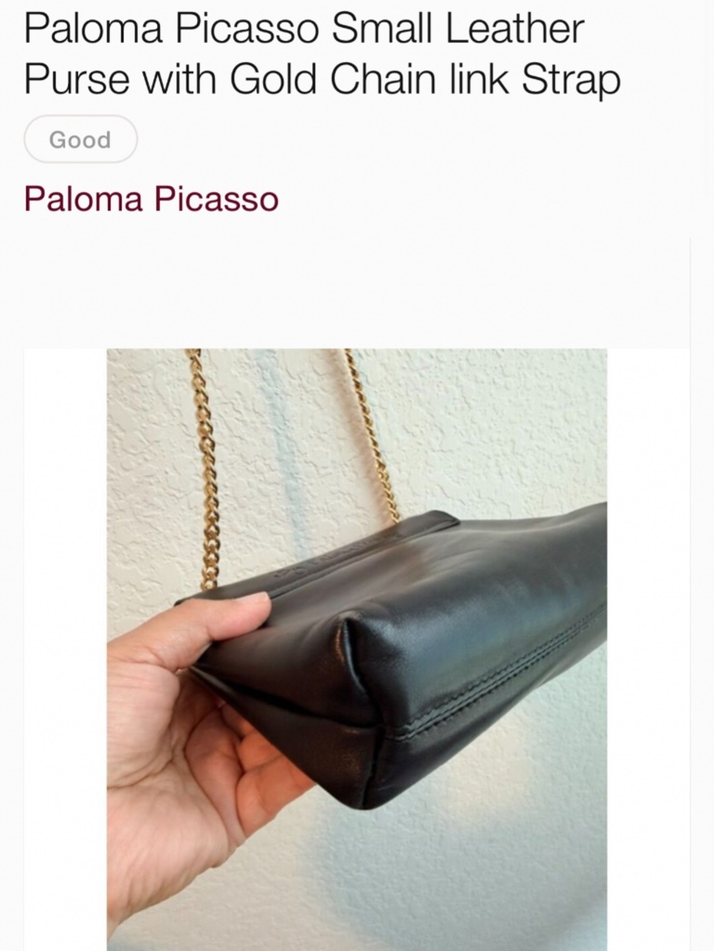Paloma Picasso vintage crossbody purse